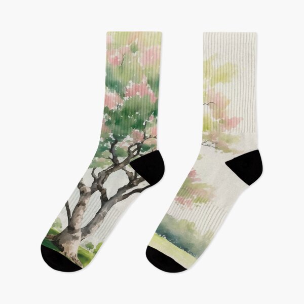 Item preview, Tree with flowers in watercolor style designed and sold by UNICORNSPOD.