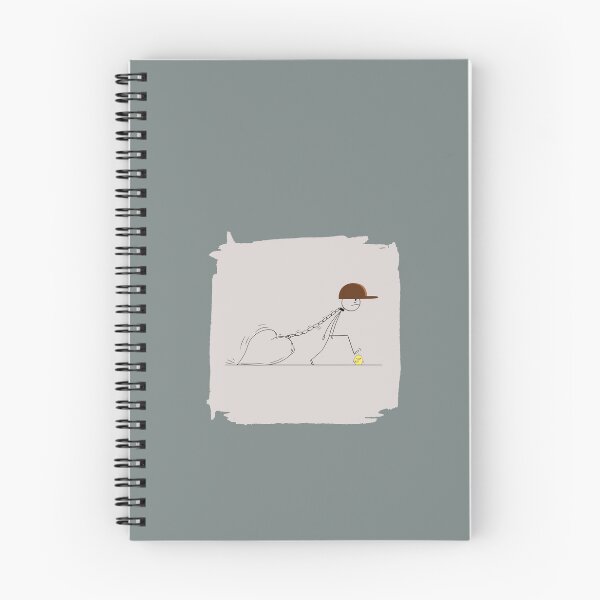 Item preview, Lonely Broken Heart Stick Figure Man with Hat designed and sold by MaieBearArt.