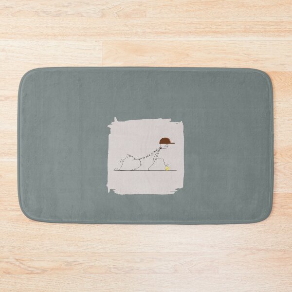 Item preview, Lonely Broken Heart Stick Figure Man with Hat designed and sold by MaieBearArt.