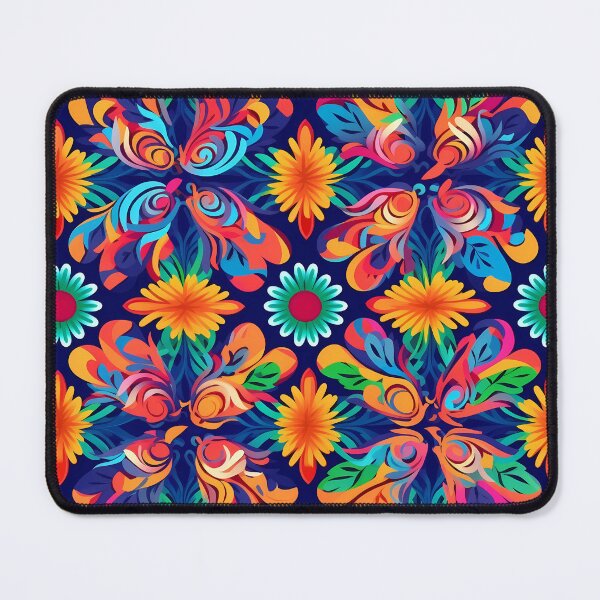 Item preview, Vibrant Mexican Muralism Inspired Floral Pattern designed and sold by GiveMeMood.