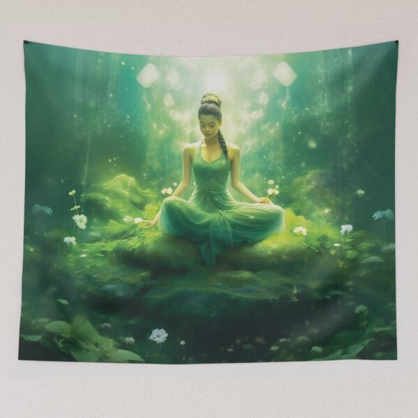 Item preview, Yoga And Meditation In Nature Concept designed and sold by AdrianGrosu.