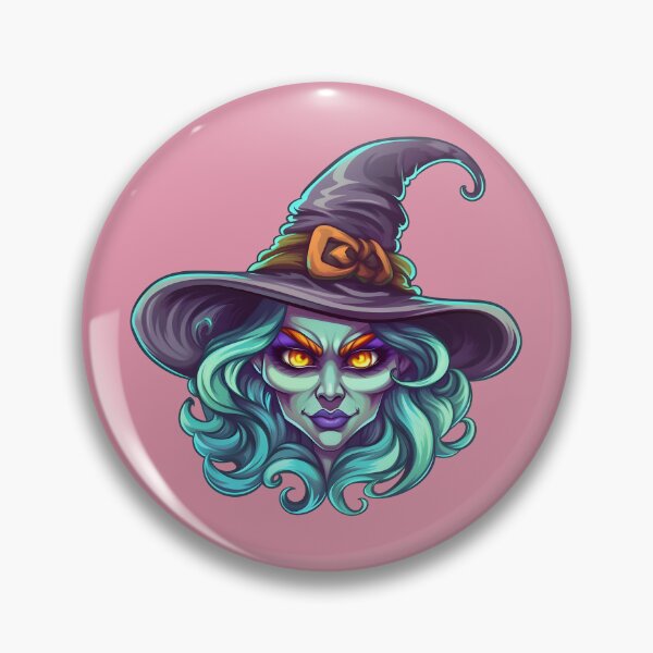 Item preview, Poison witch face, blue and purple designed and sold by Clearmind-Arts.