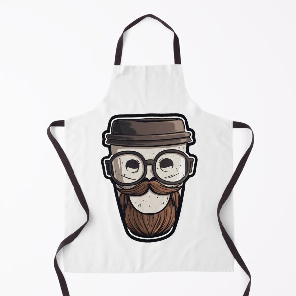 Item preview, Big Eyes Coffee with Beard designed and sold by Ayzenstickers.