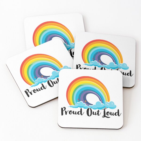 Item preview, LGBTQIA Rainbow Pride - "Proud Out Loud" designed and sold by SADStyleDesigns.