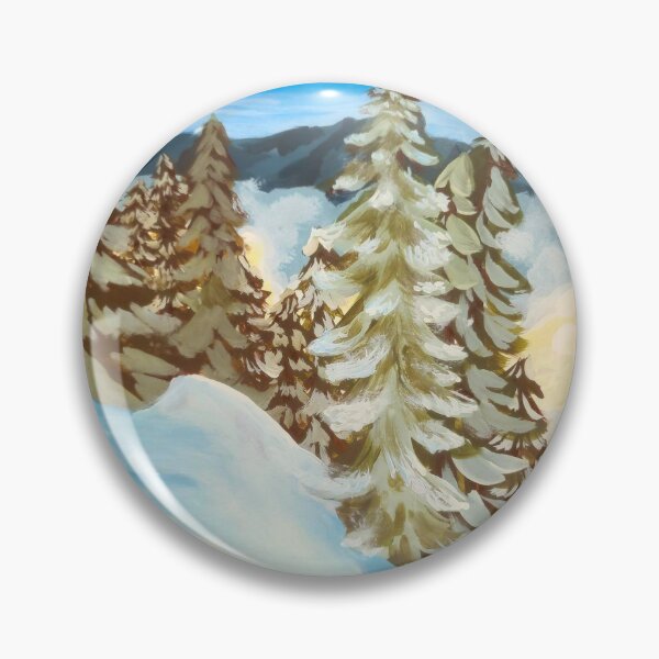 Item preview, Fir Trees Acrylic Painting   designed and sold by BethanyLoraine.