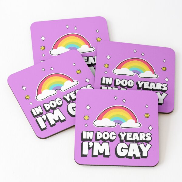 Item preview, In Dog Years, I'm Gay Funny designed and sold by Harmonick-Tees.