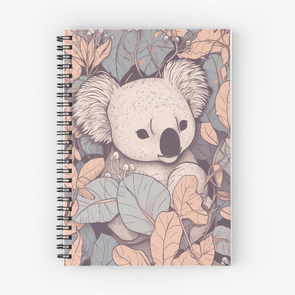 Item preview, Koala Illustration in a field of flowers designed and sold by 11pixeli.