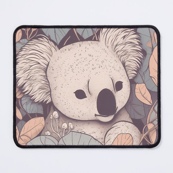 Item preview, Koala Illustration in a field of flowers designed and sold by 11pixeli.