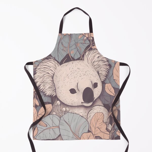 Item preview, Koala Illustration in a field of flowers designed and sold by 11pixeli.