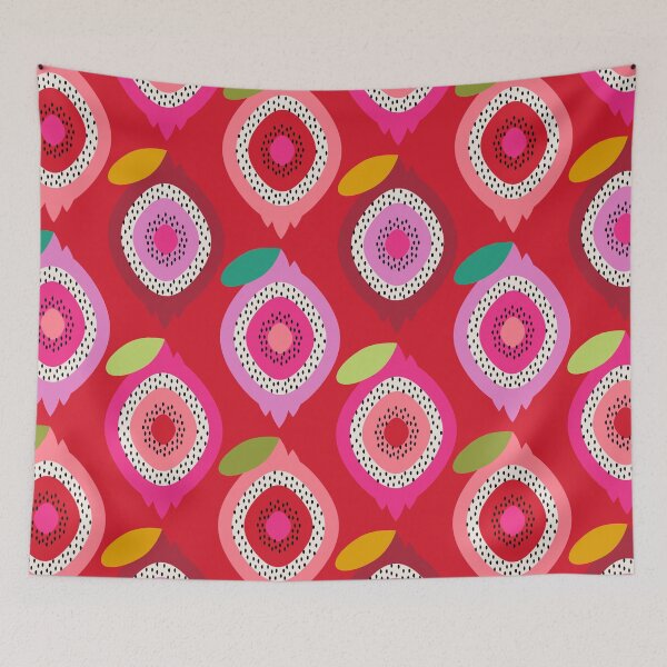 Item preview, Geometric Dragon Fruit Pattern designed and sold by Design Minds Boutique.