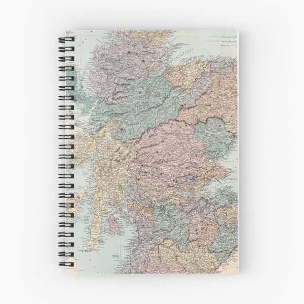 Item preview, Vintage Scotland Map (1887) designed and sold by BravuraMedia.