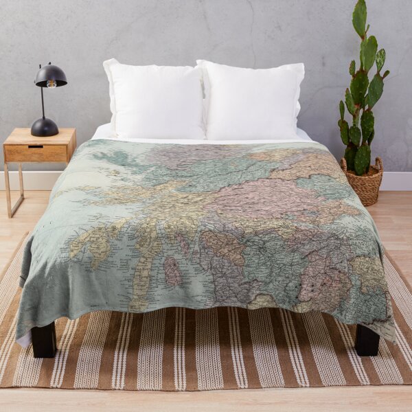 Item preview, Vintage Scotland Map (1887) designed and sold by BravuraMedia.