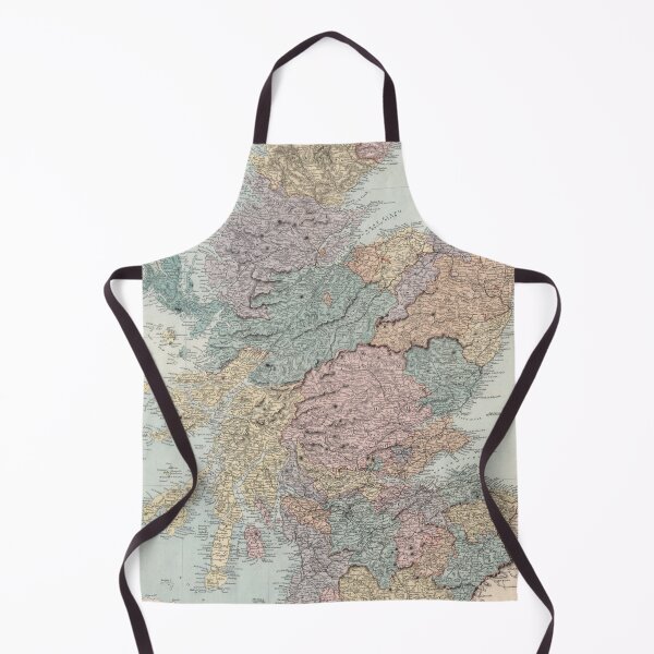 Item preview, Vintage Scotland Map (1887) designed and sold by BravuraMedia.