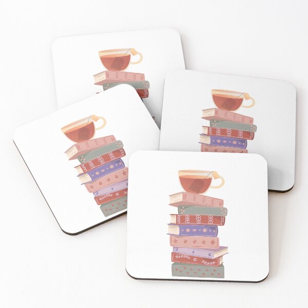 Item preview, Book stack with tea designed and sold by KayMorgan22.
