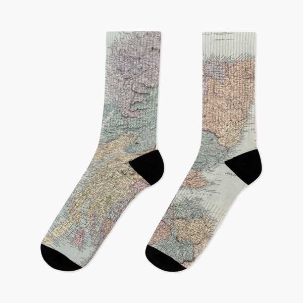 Item preview, Vintage Scotland Map (1887) designed and sold by BravuraMedia.