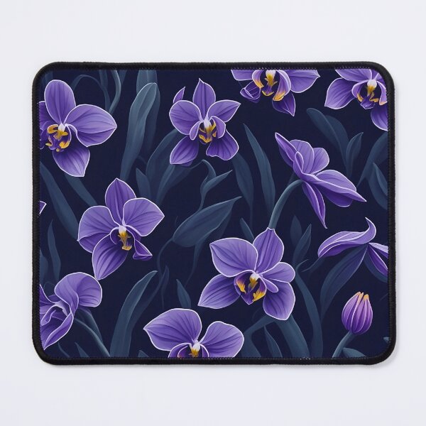 Item preview, Field of purple orchids designed and sold by ArtfulVixen.