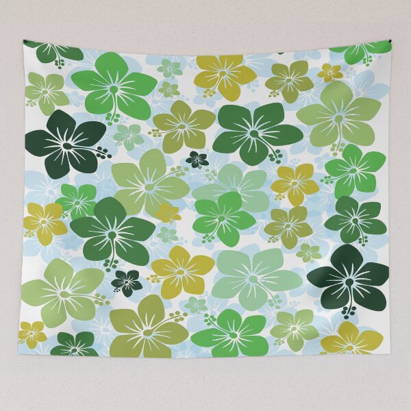 Item preview, Tropical Hawaiian flower pattern  designed and sold by Donutlovers.