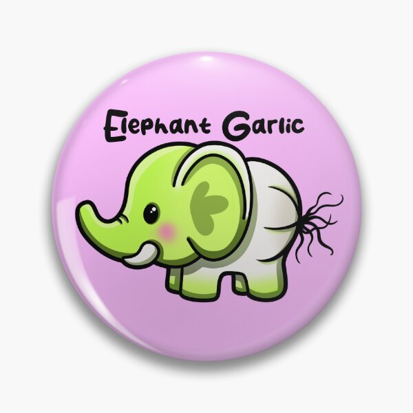 Item preview, Elephant Garlic Funny Pun designed and sold by Laura-D-Art.