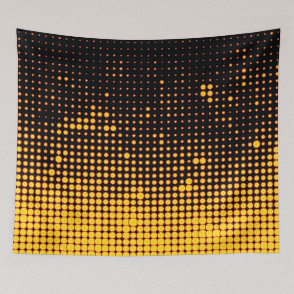 Artikelvorschau, Black and yellow Dots Art entworfen und verkauft von Donutlovers.