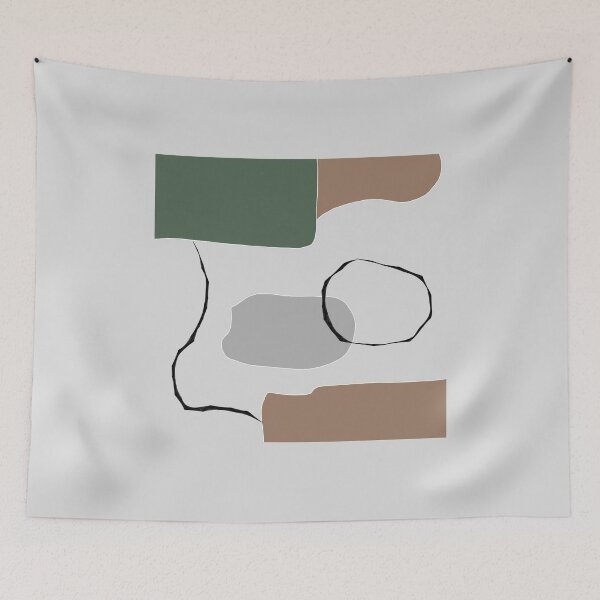 Item preview, Modern abstract shapes minimal design designed and sold by Crep Customs.