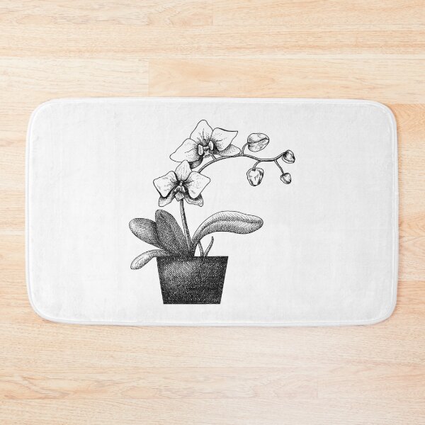Item preview, Phalaenopsis orchid pen and ink original artwork designed and sold by paragonDesign28.