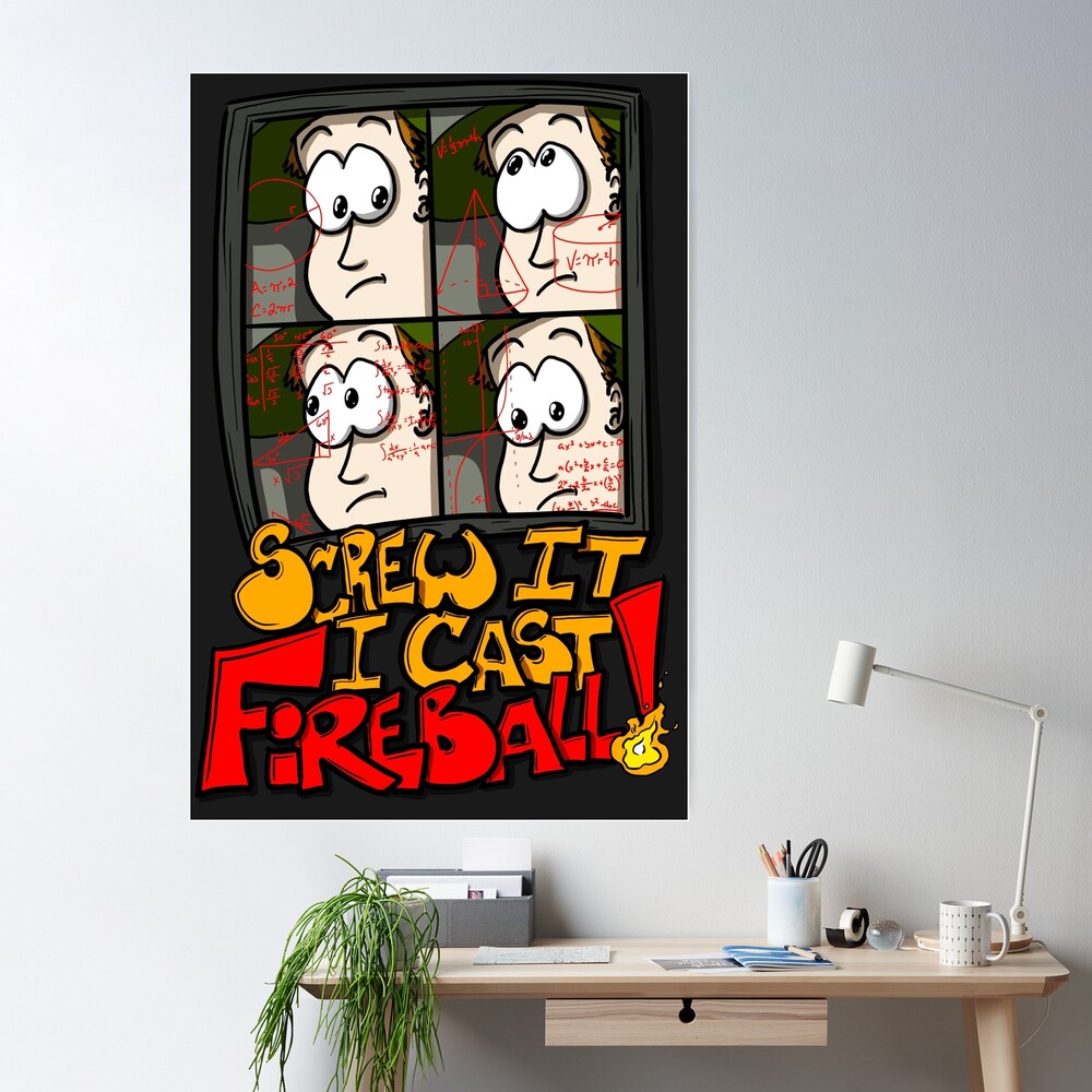 Fire Ball Poster for Sale by artistwill