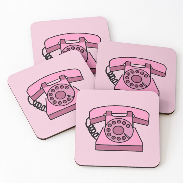 Item preview, Pink vintage rotary dial telephone designed and sold by wonderxwander.