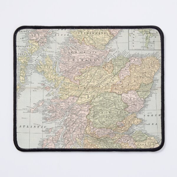 Item preview, Vintage Scotland Map (1901) designed and sold by BravuraMedia.