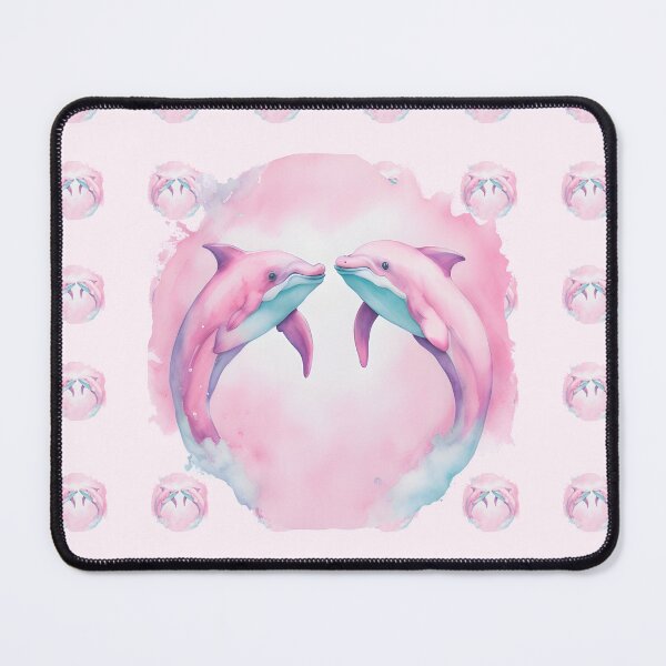 Item preview, Leaping in a Sea of Magic: The Delicate Pink Dolphins designed and sold by The Animal Stuff.