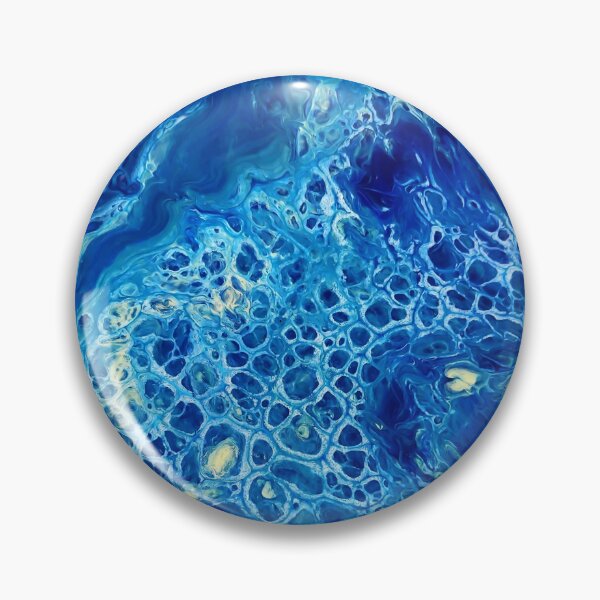 Item preview, Azurite- Abstract Acrylic Pour Painting designed and sold by dnacademic.