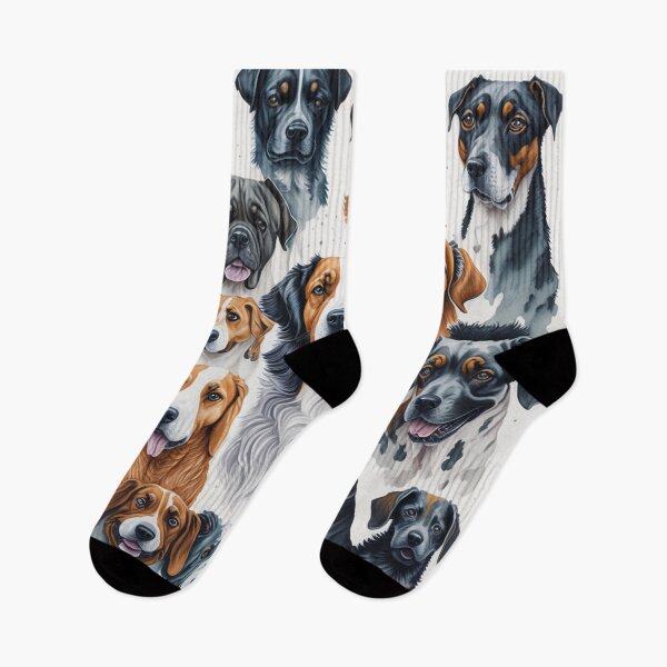 Item preview, dogs watercolor designed and sold by shokA Design.