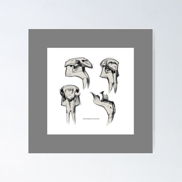 Dinotherium fossils 1 Poster