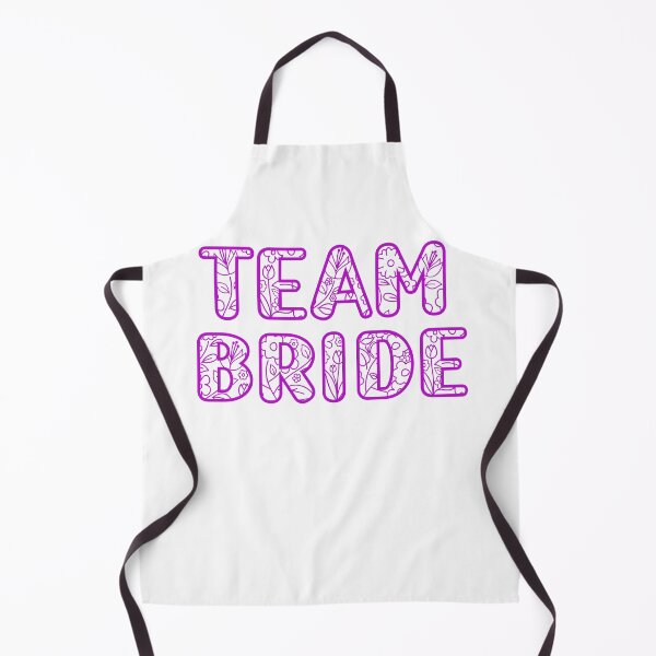 Item preview, "Girly Blooms: Team Bride - Floral Girly Pink Text for a Blossoming Bridal Squad designed and sold by EmeraldeaArt.