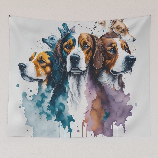 Item preview, dogs watercolor designed and sold by shokA Design.