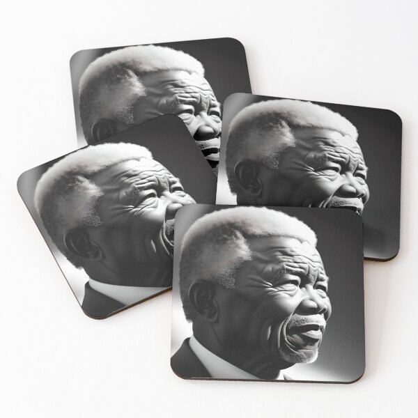 Item preview, Nelson Mandela Portrait Artwork Black & White designed and sold by FRSquare.