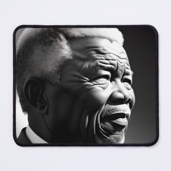 Item preview, Nelson Mandela Portrait Artwork Black & White designed and sold by FRSquare.