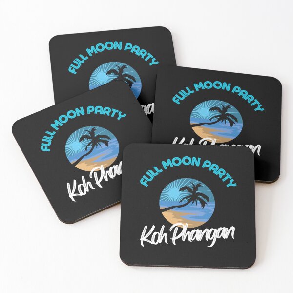 Item preview, Koh Phangan - Full Moon Party Design designed and sold by RektRepublic.