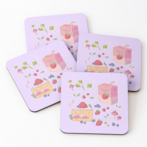 Item preview, Strawberry cake set designed and sold by lavanderhat.