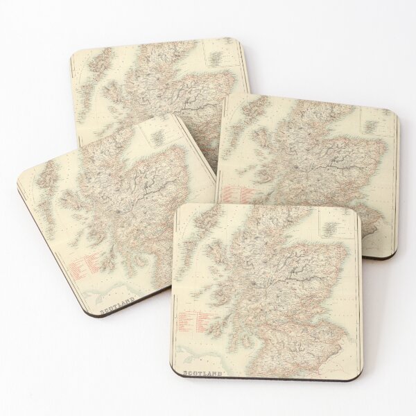 Item preview, Vintage Scotland Map (1872) designed and sold by BravuraMedia.