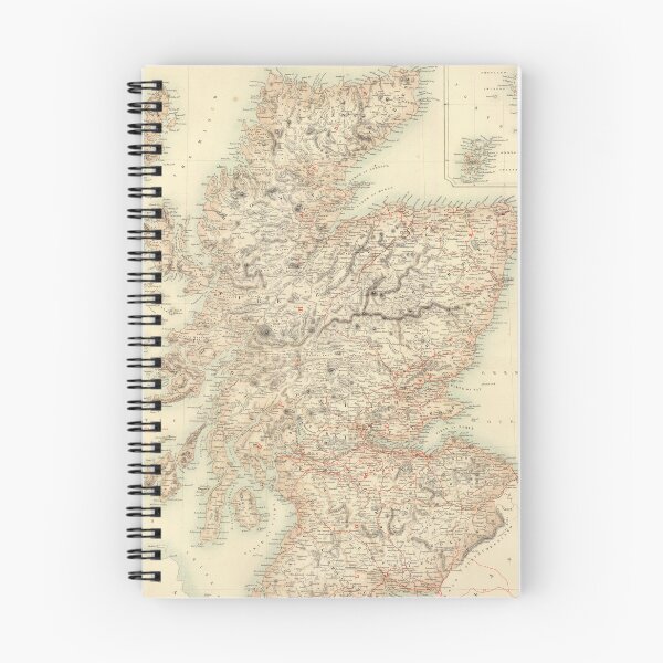 Item preview, Vintage Scotland Map (1872) designed and sold by BravuraMedia.