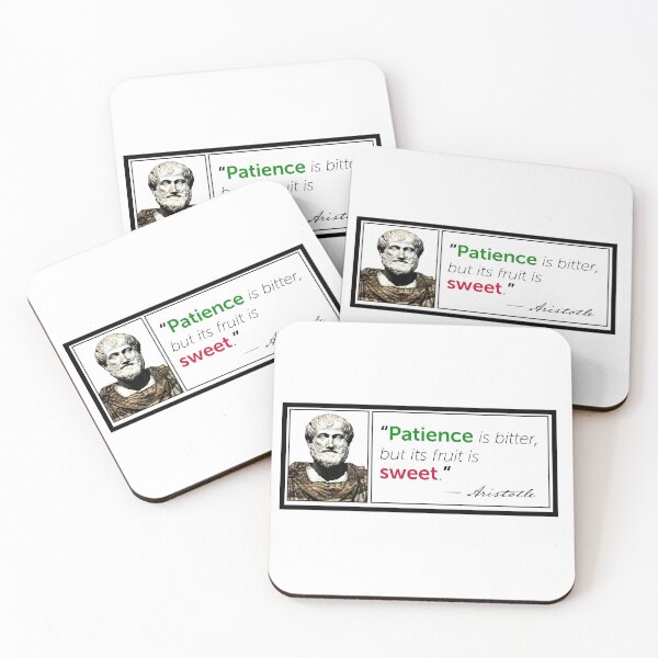 Item preview, Aristotle Quote Patience is Bitter designed and sold by KTSubz Faith & Fun Designs.