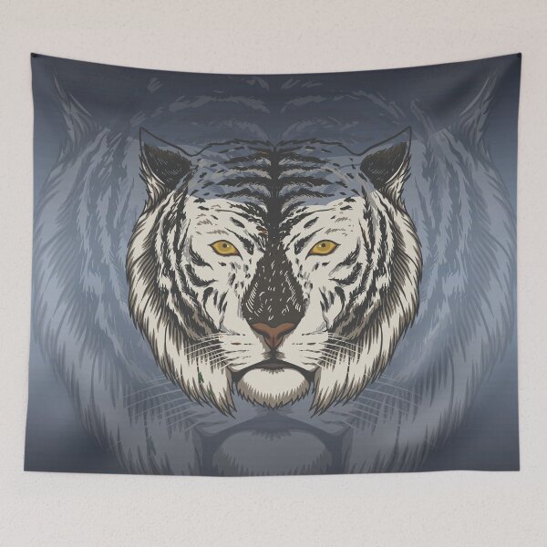 Item preview, Albino whiteTiger head  designed and sold by Donutlovers.