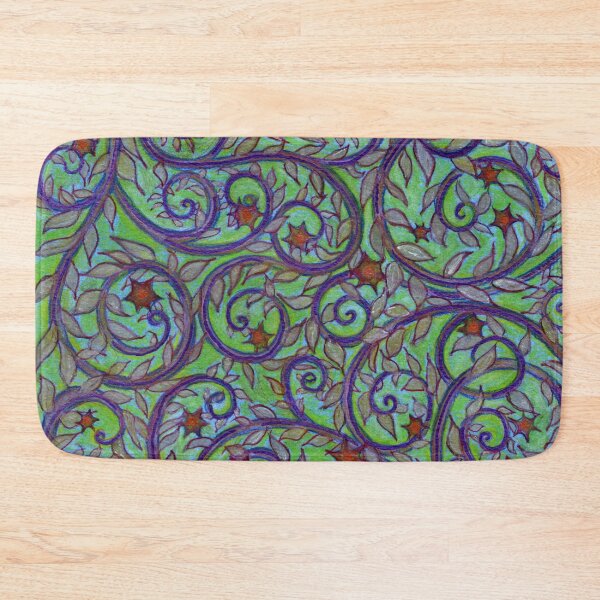 Item preview, Vine Design in Greens and Purple designed and sold by LiszaB.