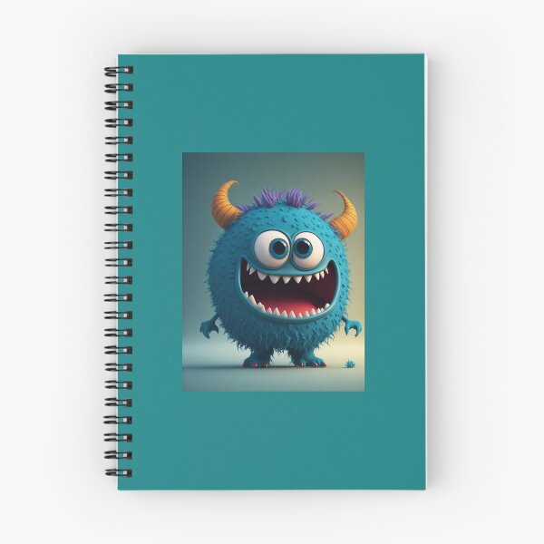 Item preview, Cute Cartoon Monster with hairs and horns designed and sold by zozolekk.