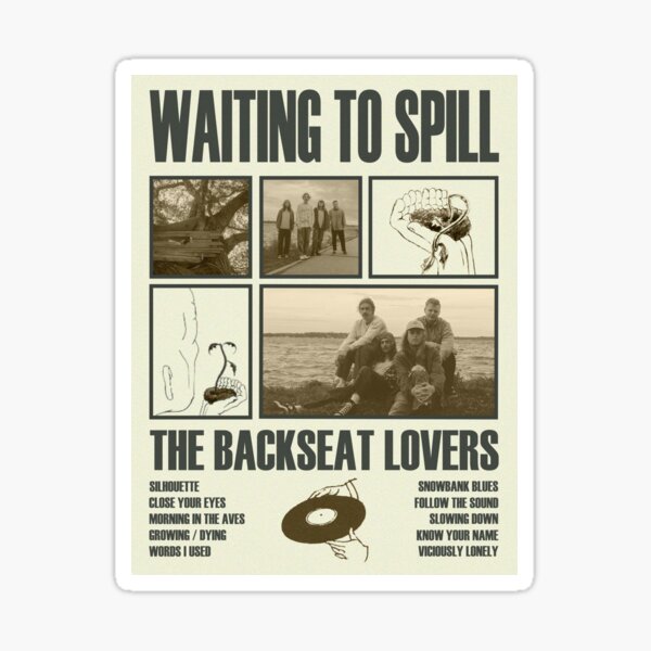 Item preview,   The Backseat Lovers Waiting to Spill - Tour/Album Poster designed and sold by Visionary Artwork.