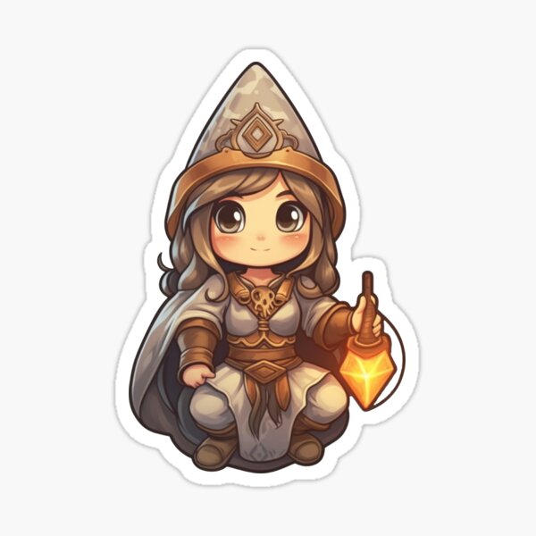 D&D Female Warrior Sticker for Sale by TellezStickers