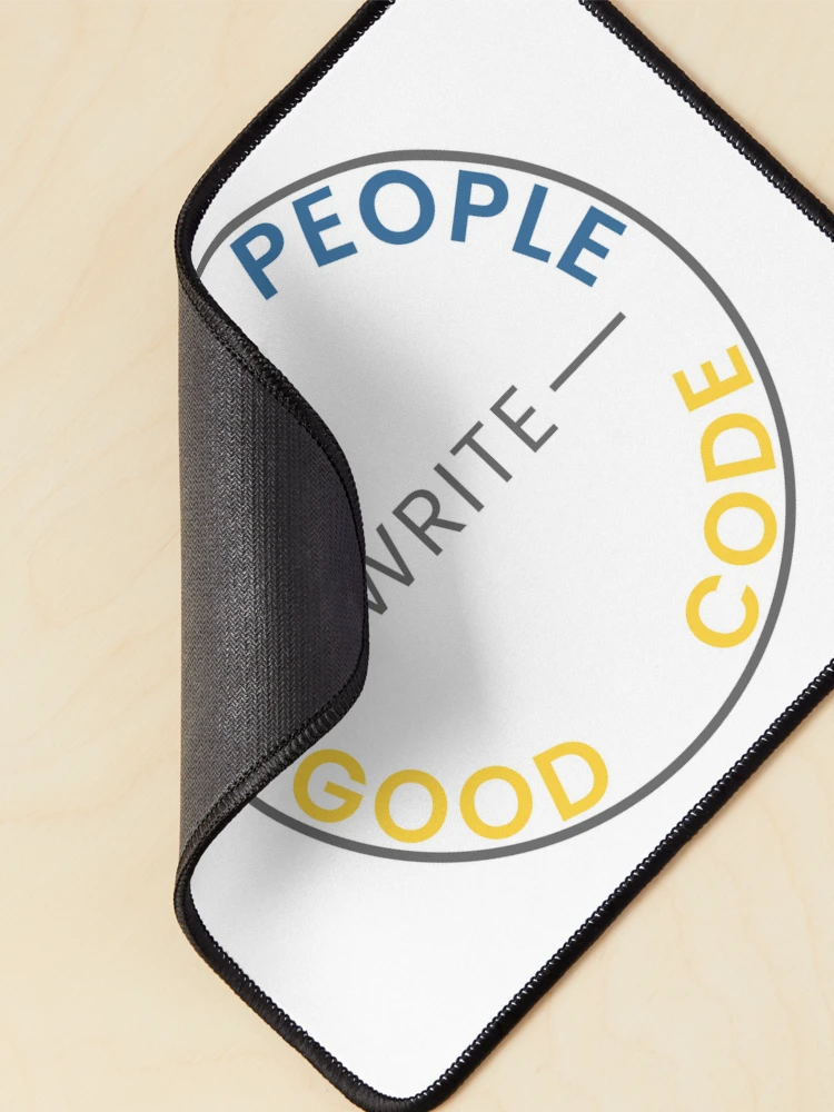 Thumbnail 2 of 5, Mouse Pad, Good People Write Good Code - Python Edition Sticker designed and sold by Good People | Tools of the Trade.