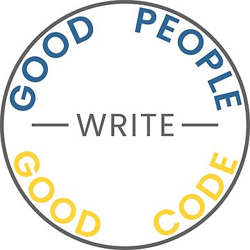 Artwork thumbnail, Good People Write Good Code - Python Edition Sticker by kartedrop