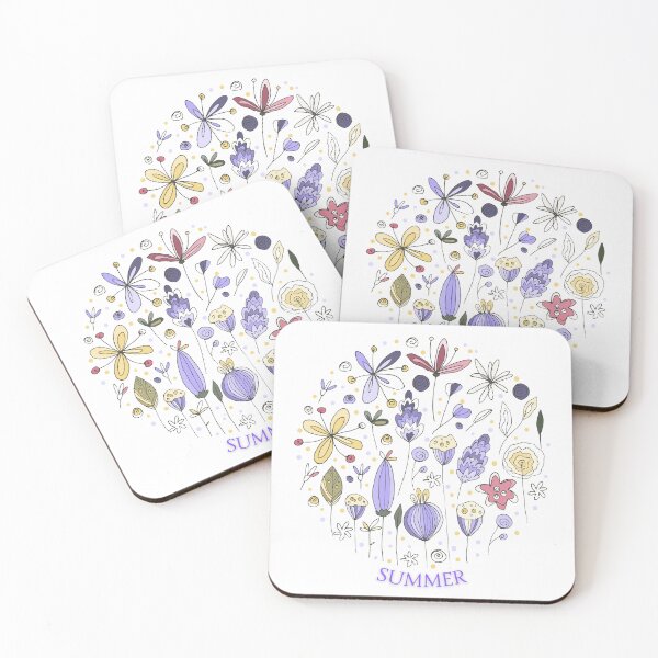 Item preview, Summer Flowers Art - Naive Style Floral Design - Whimsical Home Decor - Perfect for Nature Lovers and Art Enthusiasts designed and sold by ukrdesignhub.