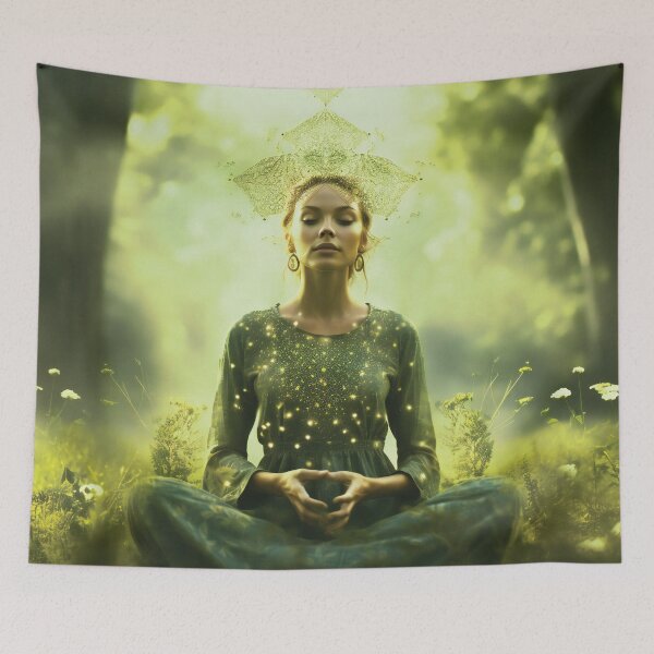 Item preview, Yoga And Meditation In Nature Concept designed and sold by AdrianGrosu.